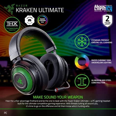 Jual Razer Kraken Ultimate RGB THX 7 1 Spatial USB Gaming Headset