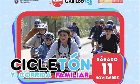 Cabildo Cicletón y corrida familiar por rehabilitación de los niños de