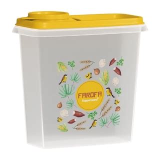 PORTA FAROFA FLORAL 500G TUPPERWARE Shopee Brasil