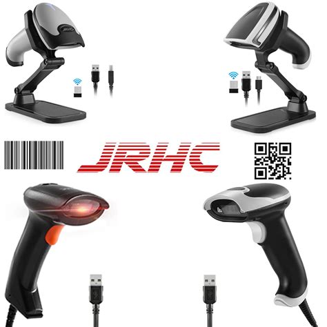 Jrhc Handheld D Barcode Scanner Usb Qr Code Scanner Wired Automatic D