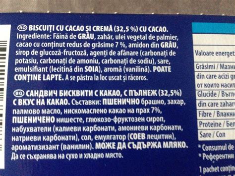 Oreos Ingredients List