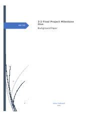 HSE330 Wk3 Final ProjectMilestoneOne Docx HSE 330 3 2 Final Project