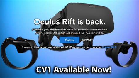 Oculus Rift Cv1 Is Back Youtube