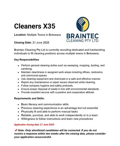 All - 𝐂𝐥𝐞𝐚𝐧𝐞𝐫𝐬 𝐗𝟑𝟓 – 𝐁𝐫𝐚𝐢𝐧𝐭𝐞𝐜 𝐂𝐥𝐞𝐚𝐧𝐢𝐧𝐠 (𝐁𝐨𝐭𝐬𝐰𝐚𝐧𝐚) – 𝐀𝐩𝐩𝐥𝐲 𝐛𝐲 𝟐𝟏 𝐉𝐮𝐧𝐞