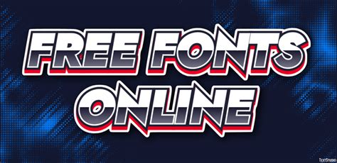 Free Fonts Online Text Effect and Logo Design Font