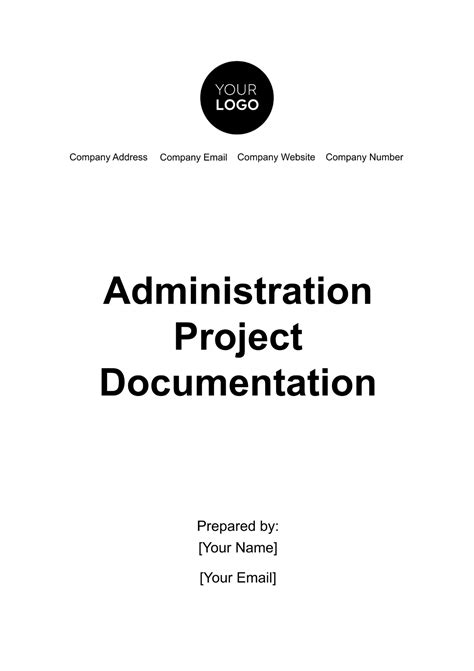 Free Administration Project Documentation Template Edit Online