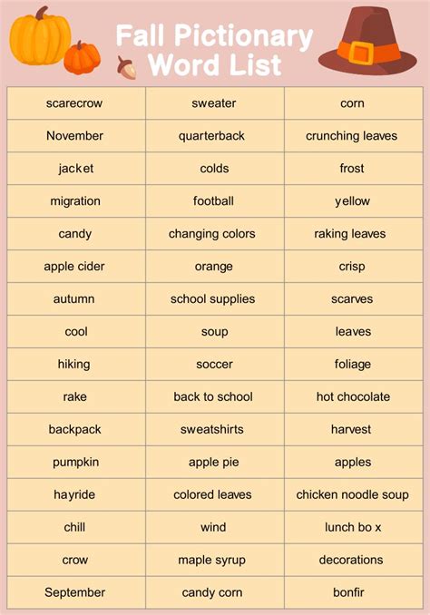 Words That Mean Autumn