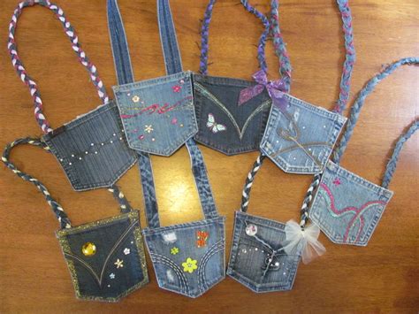 Upcycled Denim Pocket Purses Denim Crafts Denim Diy Jeans Diy