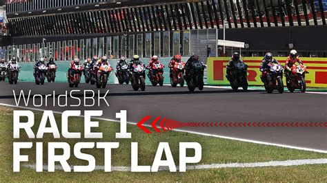 Bar Banging Opening Lap Of Worldsbk S Race At Misano Itaworldsbk