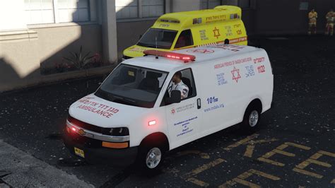 Ambulance Chevrolet Savana Israel Mda Chevy Express Gta Mods