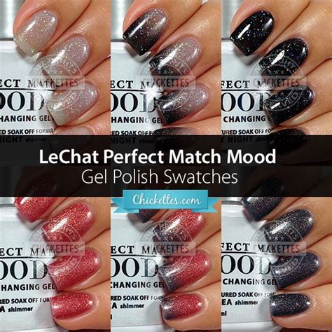 Lechat Perfect Match Mood Gel Polish Swatches At Deep