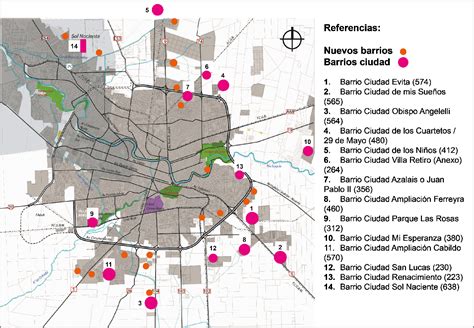 Figura Plano Con Lalocalizaci N De Los Nuevos Barrios Ejecutados