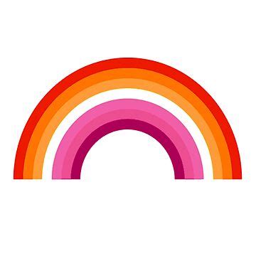 Lesbian Rainbow Sticker For Sale By Maudel Status Redbubble