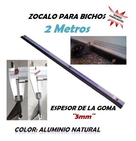 Z Calo Parabichos Para Puerta Aluminio Metros Largo Goma En Venta En