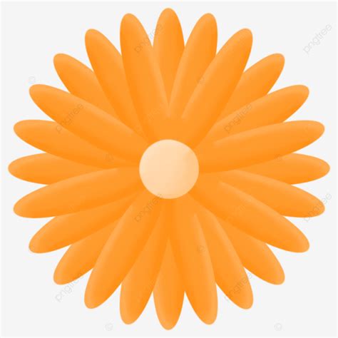 Beautiful Orange Flower Material Decoration Flower Orange Material