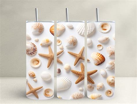 Seashells Oz Skinny Tumbler Graphic By Frangipani Store Creative