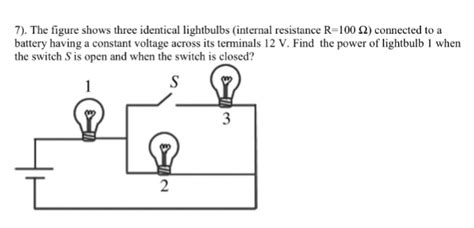 Solved The figure shows three identical lightbulbs (internal | Chegg.com