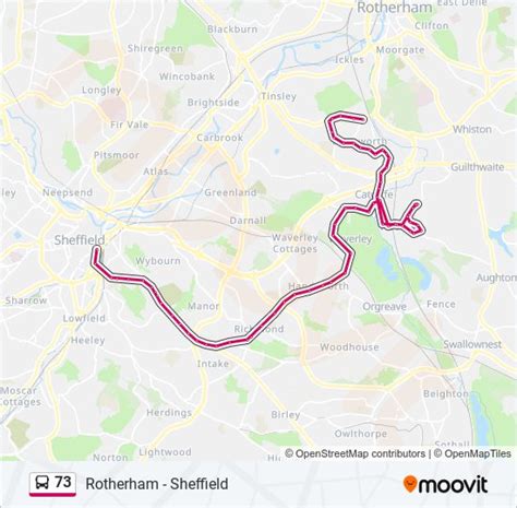 73 Route Schedules Stops And Maps Brinsworth Updated