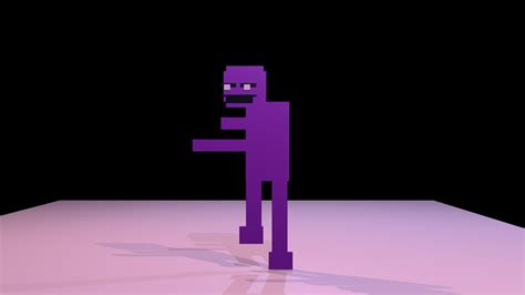 I made a 3D model of the Purple Guy Sprite from FNaF 3! : r/fivenightsatfreddys