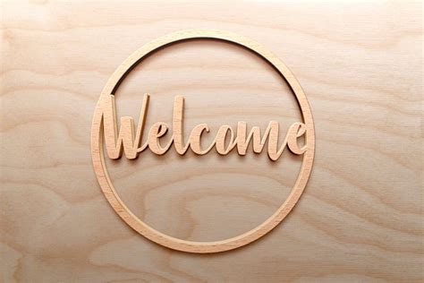 Welcome Base Cut Files Svg, Ai, Pdf, Png, Dxf - Etsy