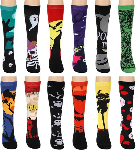 Amazon Jeyiour Pairs Halloween Socks For Women Girls Halloween