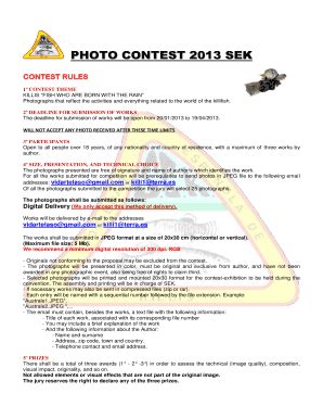 Fillable Online Sekweb Concurso De Fotograf A Sek 2012 Sociedad Espa