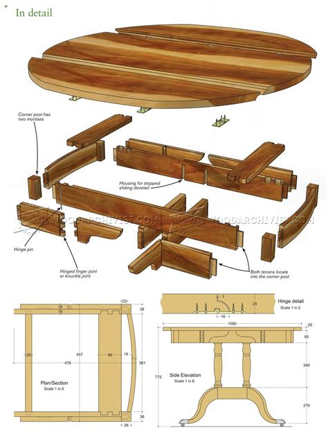 Drop Leaf Table Plans • Woodarchivist