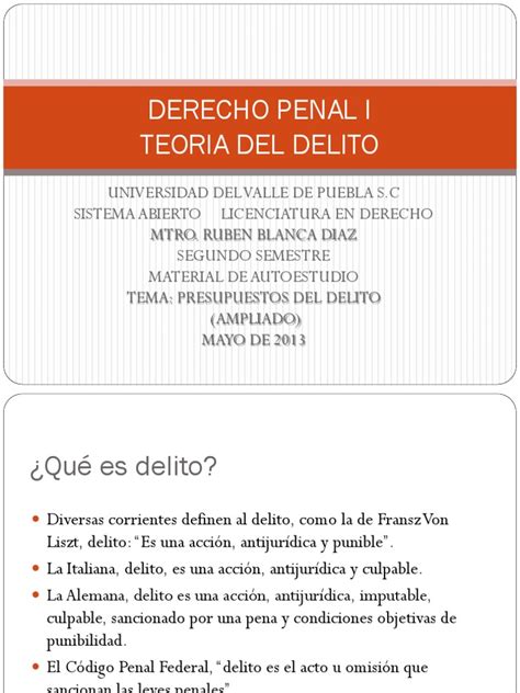 Derecho Penal I Sesion 2 Pdf Derecho Penal Intención Derecho Penal