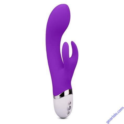 Selfie Vibrator Rabbit Toy Purple Waterproof Rechargeable Silicone