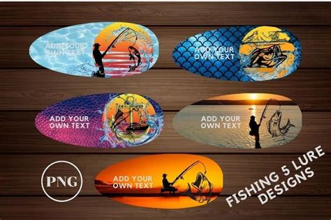 Fishing Lure Designs Add Your Own Text Fathers Day Lure Gift