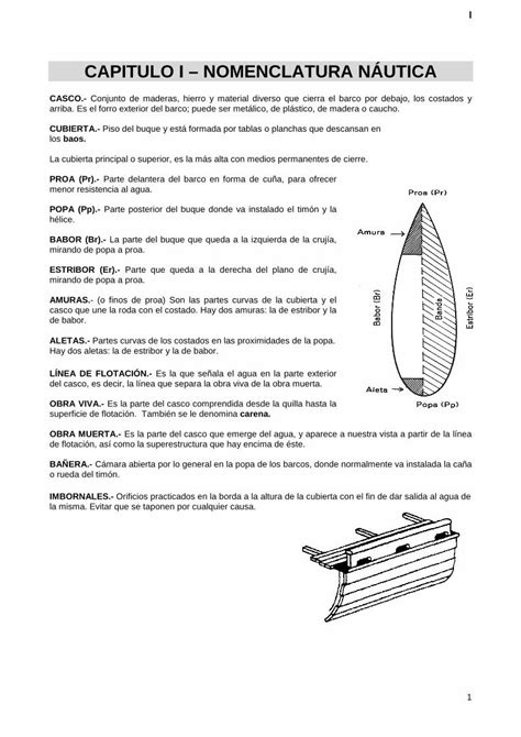 Pdf Capitulo I Nomenclatura NÁutica Dokumentips