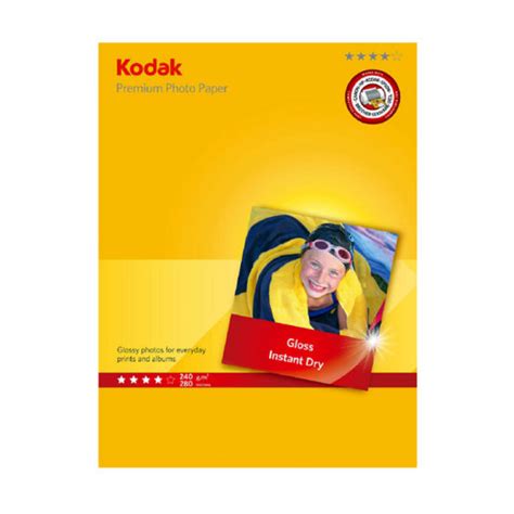 Kodak Premium Photo Paper Lucida A4 20 Fogli Fotospina