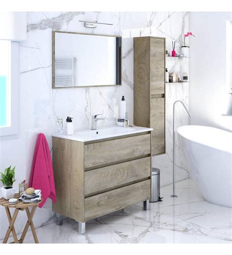 Mueble Baño Deva 3c 100cm con espejo Topmueble