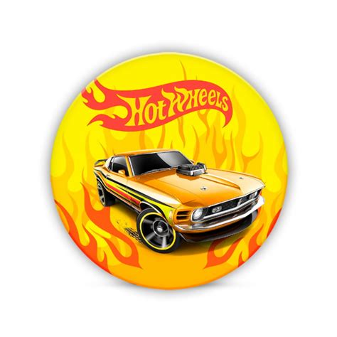 Painel Redondo Sublimado Hot Wheels Elo Produtos Especiais