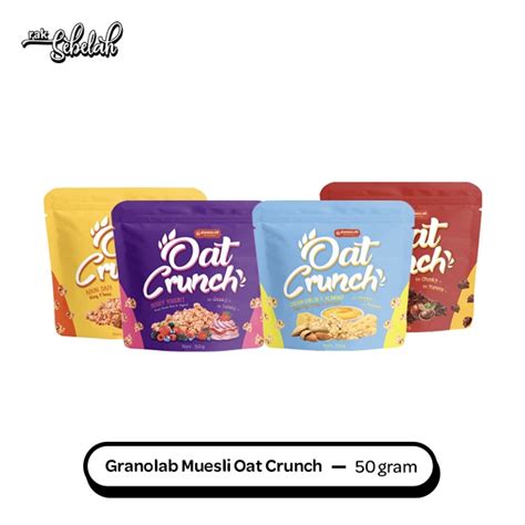 Jual Granolab Muesli Oat Crunch Cemilan Oats Organik 50gr Chocotella