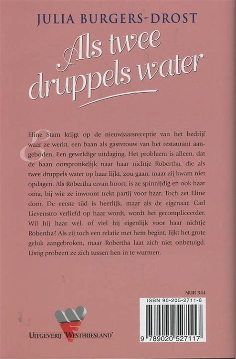 Als Twee Druppels Water J Burgers Drost 9789020527117 Boeken Bol