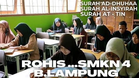 ROHIS Kegiatan Mengaji Bersama ROHIS SMKN 4 Bandar Lampung YouTube