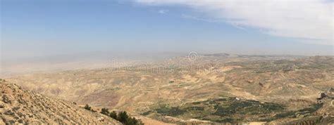 Panorama Desert Mountain Landscape, Jordan Stock Image - Image of ...