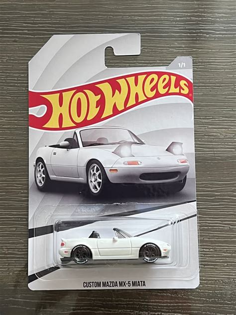 Hot Wheels Custom Card Mazda Miata 1 64 With Real Rider Swap Wheels And Custom Paint Etsy In