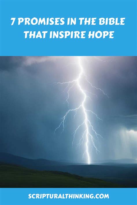 7 Promises in the Bible That Inspire Hope – Scriptural Thinking