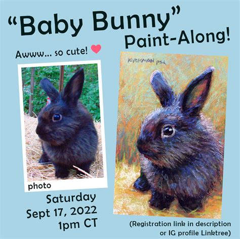 A Baby Bunny Paint Along With Rita Kirkman