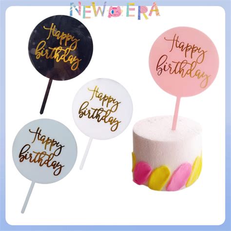 Jual NewEra Topper Cake Akrilik Bronzing Sisipan Sisipan Dekorasi Kue