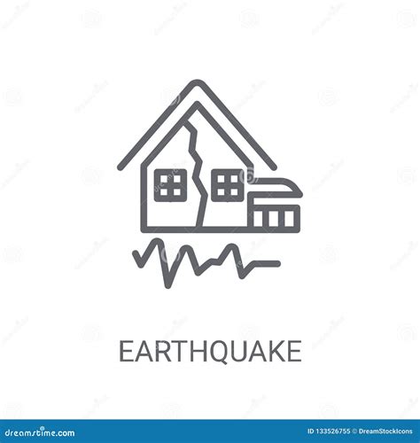 Earthquake Icon Set Vector Illustration 77727636