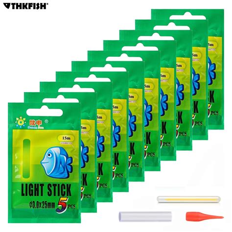 Thkfish Varita Luminosos De Pesca Nocturna Varilla Verde De X Mm