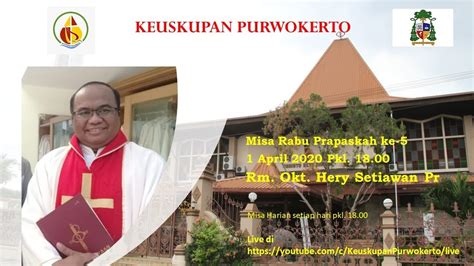 Misa Live Streaming Katedral Kristus Raja Keuskupan Purwokerto Rabu 1