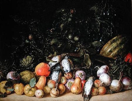 Oil Painting Replica Still Life With Fruit And Vegetables By Gottfried