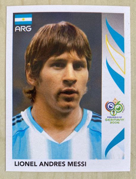 Panini World Cup Germany Original Unused Sticker Lionel Messi