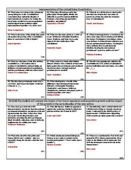 Us History Eoc Review Guide Key By Coach Black S Corner Tpt