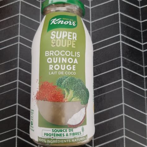 Knorr Super Soupe Brocolis Quinoa Rouge Lait De Coco Review Abillion