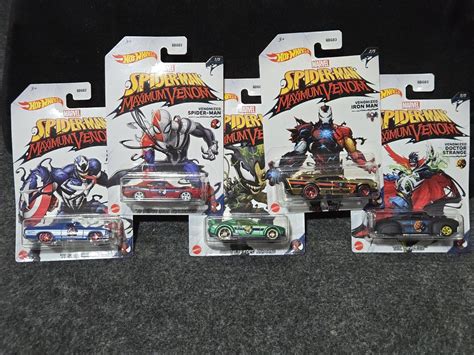 Hot Wheels Marvel Spider Man Maximum Venom Set Hobbies Toys Toys Games On Carousell